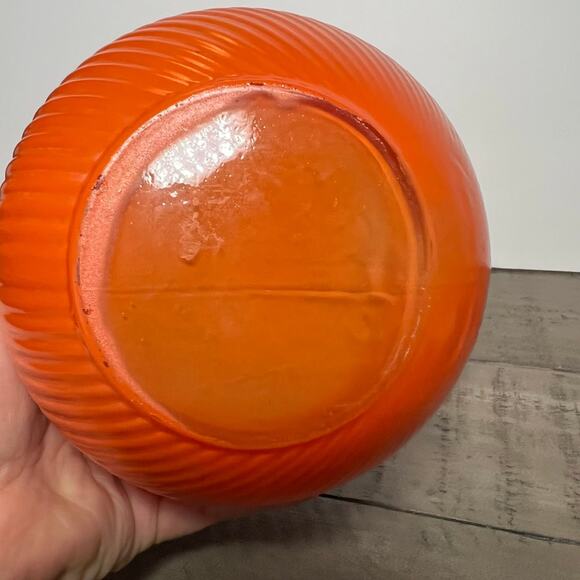Vintage hazel atlas orange ribbed pitcher - Picture 8 of 8